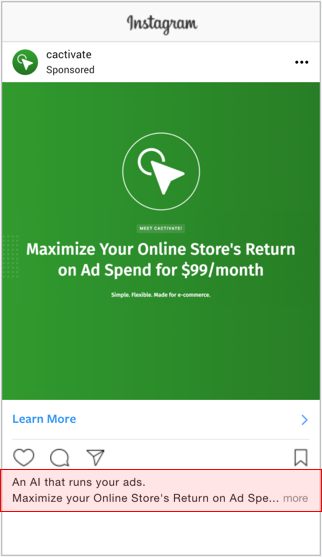 Facebook Desktop Ad Example